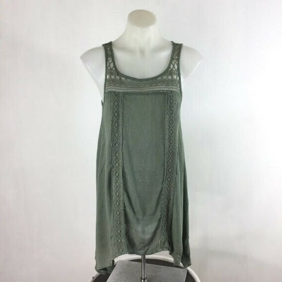 Maurices Tank Top Womens Rayon Cotton Lace - Picture 2 of 9
